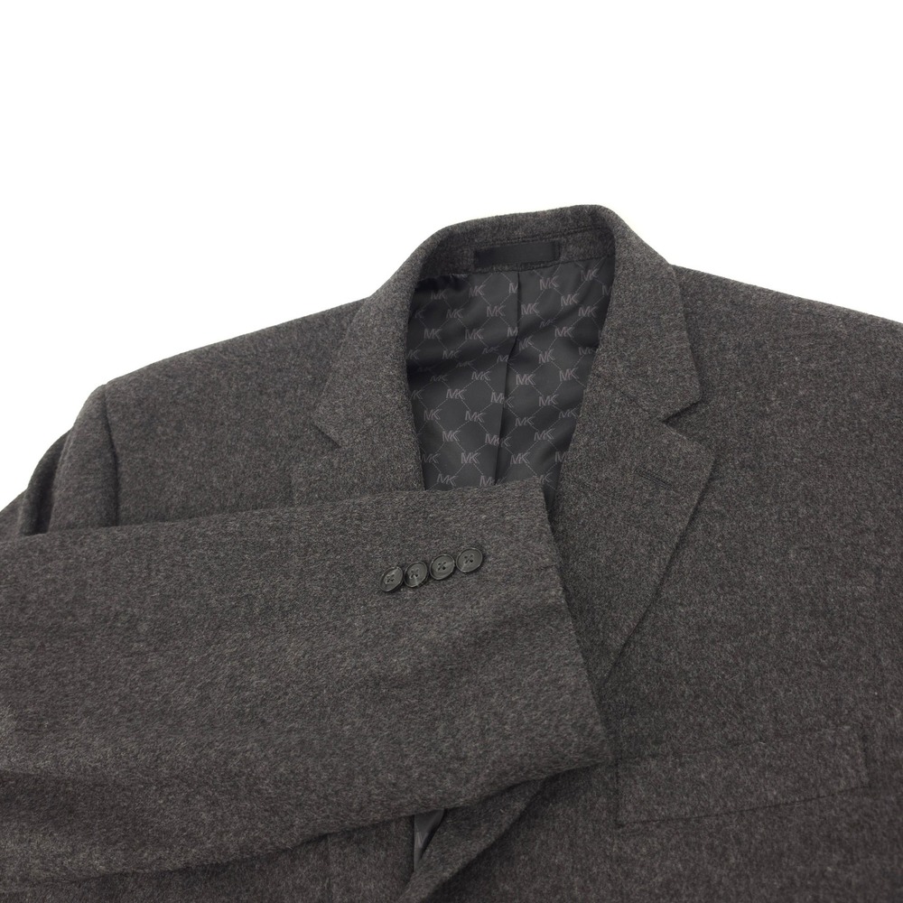 Michael Kors Mens Blazer Wool Silk Cashmere Charcoal Gray 44R Sport Coat Luxury